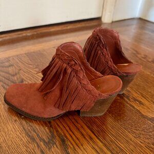 Coconuts by Matisse Tate Fringe Boho Mules (6.5)
